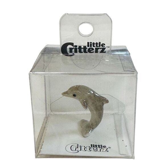 Little Critterz Dolphin Jumping “Echo" - Miniature Porcelain Figurine - Picture 1 of 6